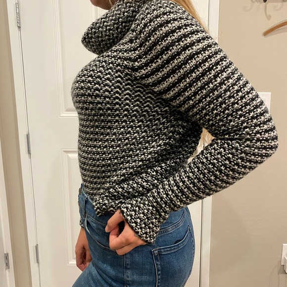 Cliche Couture Black and White Wool Sweater, M - Picture 2 of 9